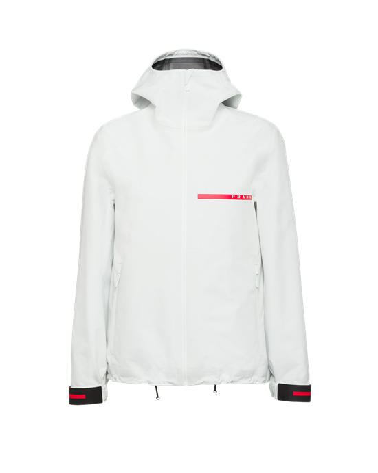 Prada Active Nylon Windbreaker Hvite | YXNPVA318