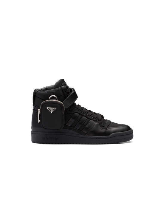 Prada Adidas For Prada Re-nylon Forum High-top Sneakers Svarte | EWBTLR612