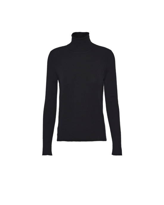 Prada Cashmere And Silk Genser Svarte | QGLJEV468