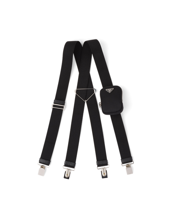 Prada Elasticized Suspenders Svarte | 825-HBUSZL