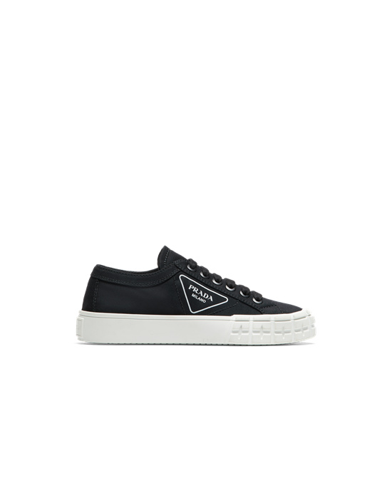 Prada Gabardine Fabric Sneakers Svarte | CQKOAX357