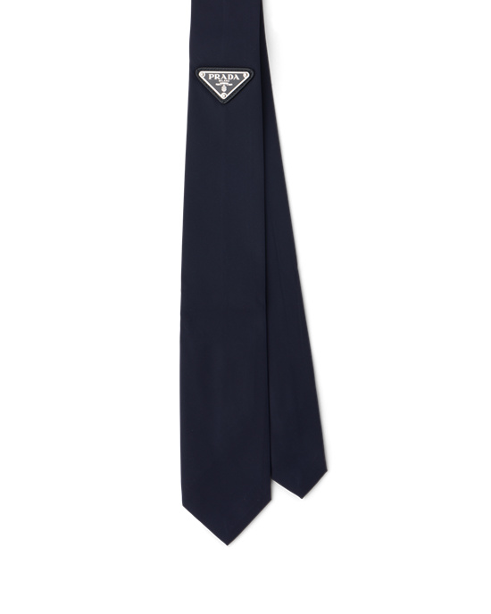 Prada Nylon Gabardine Tie Marineblå | QZCVHW249