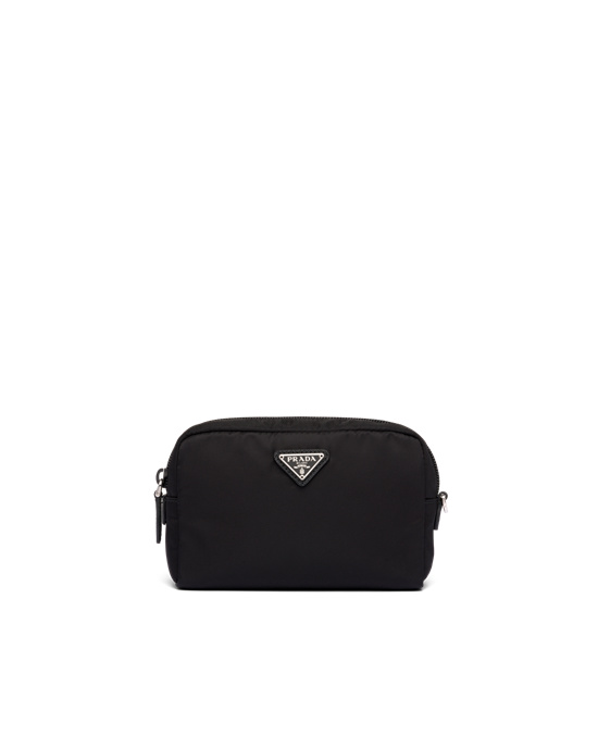 Prada Nylon Pouch Svarte Rød | 417-DOPBLY