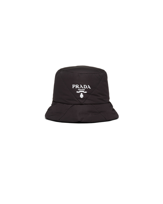 Prada Padded Re-nylon Bucket Hat Svarte | 572-KCSUEM