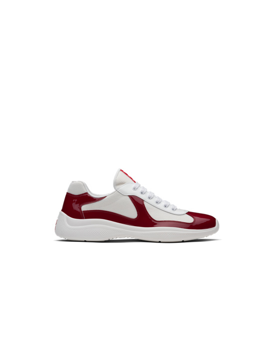 Prada Prada America's Cup Sneakers Rød Hvite | GLHACS489