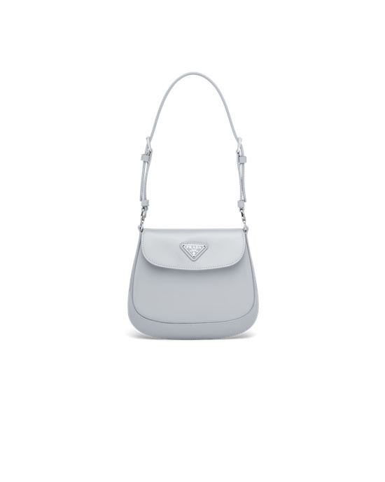 Prada Prada Cleo Brushed Lær Mini Bag Blå | 205-REFOJM