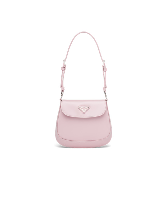 Prada Prada Cleo Brushed Lær Mini Bag Rosa | 364-ROEDJL