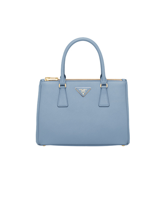 Prada Prada Galleria Saffiano Lær Medium Bag Celeste | BJLACQ062