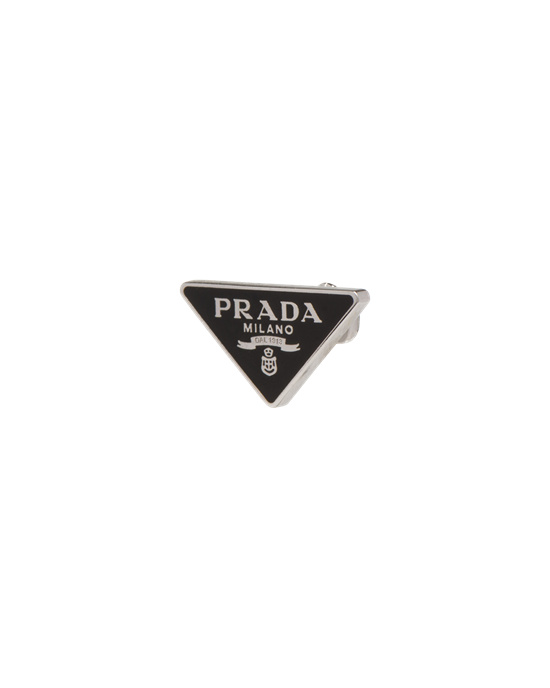 Prada Prada Symbole Clip Right Earring Svarte | QNBUFR319