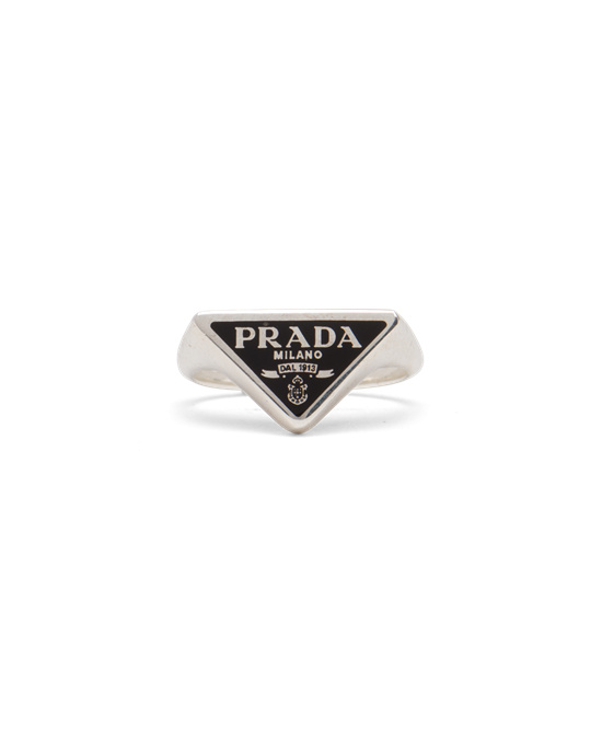 Prada Prada Symbole Ring Svarte | EBVYTD503