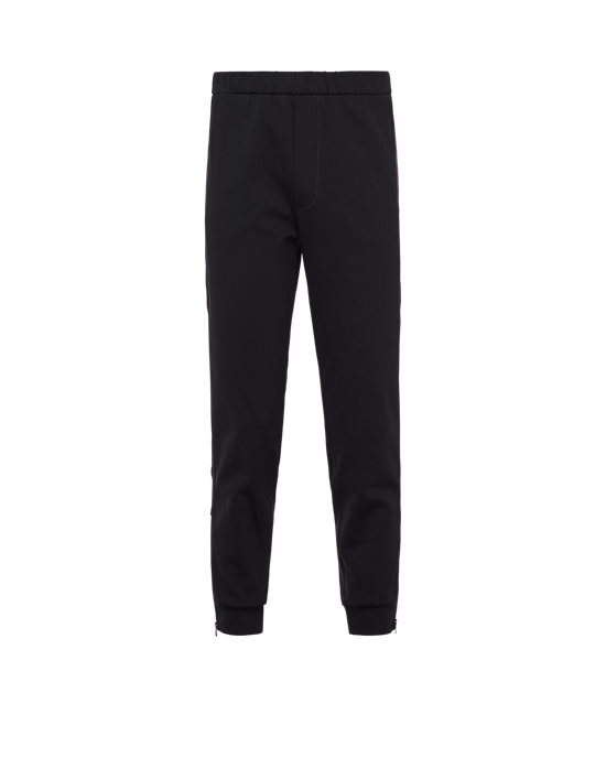 Prada Technical Fleece Joggers Svarte Svarte | 628-FGIWXM