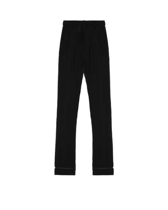 Prada Velvet Pants Svarte | 176-OUXTRW